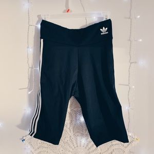 Black Adidas Originals Biker shorts